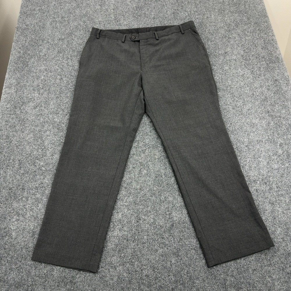 Lauren Ralph Lauren Dress Pants Mens 40x30 Grey Wool‎ Blend Flat Front Classic